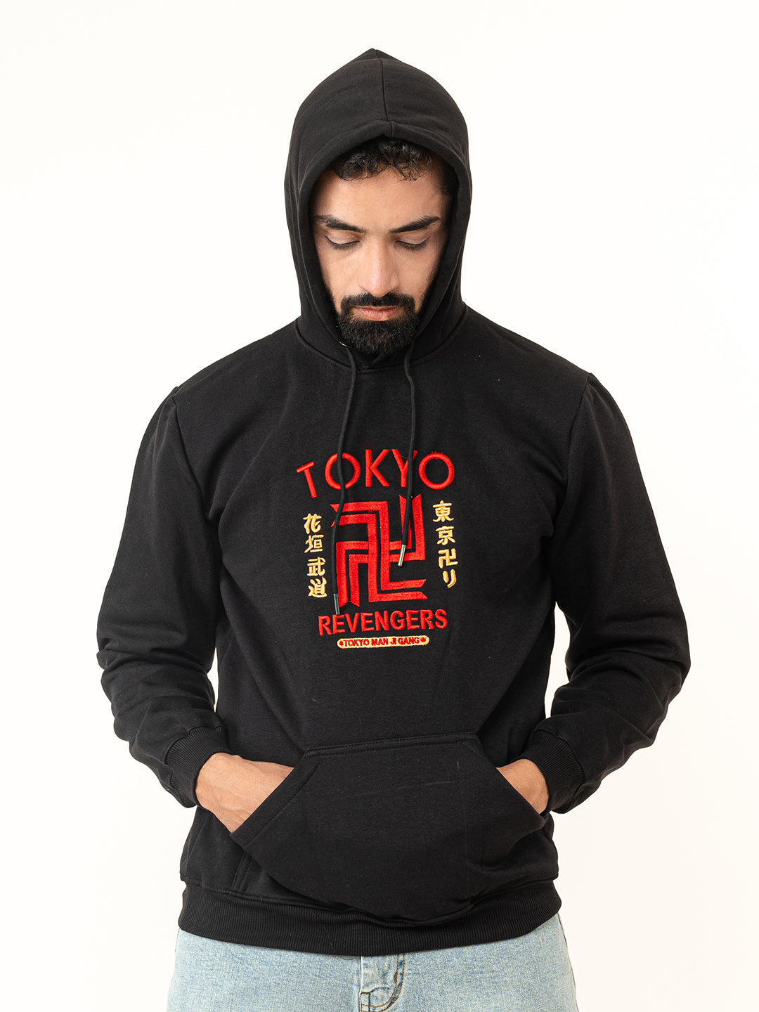 Black Tokyo Manji Revengers Printed Hoodie (Unisex)