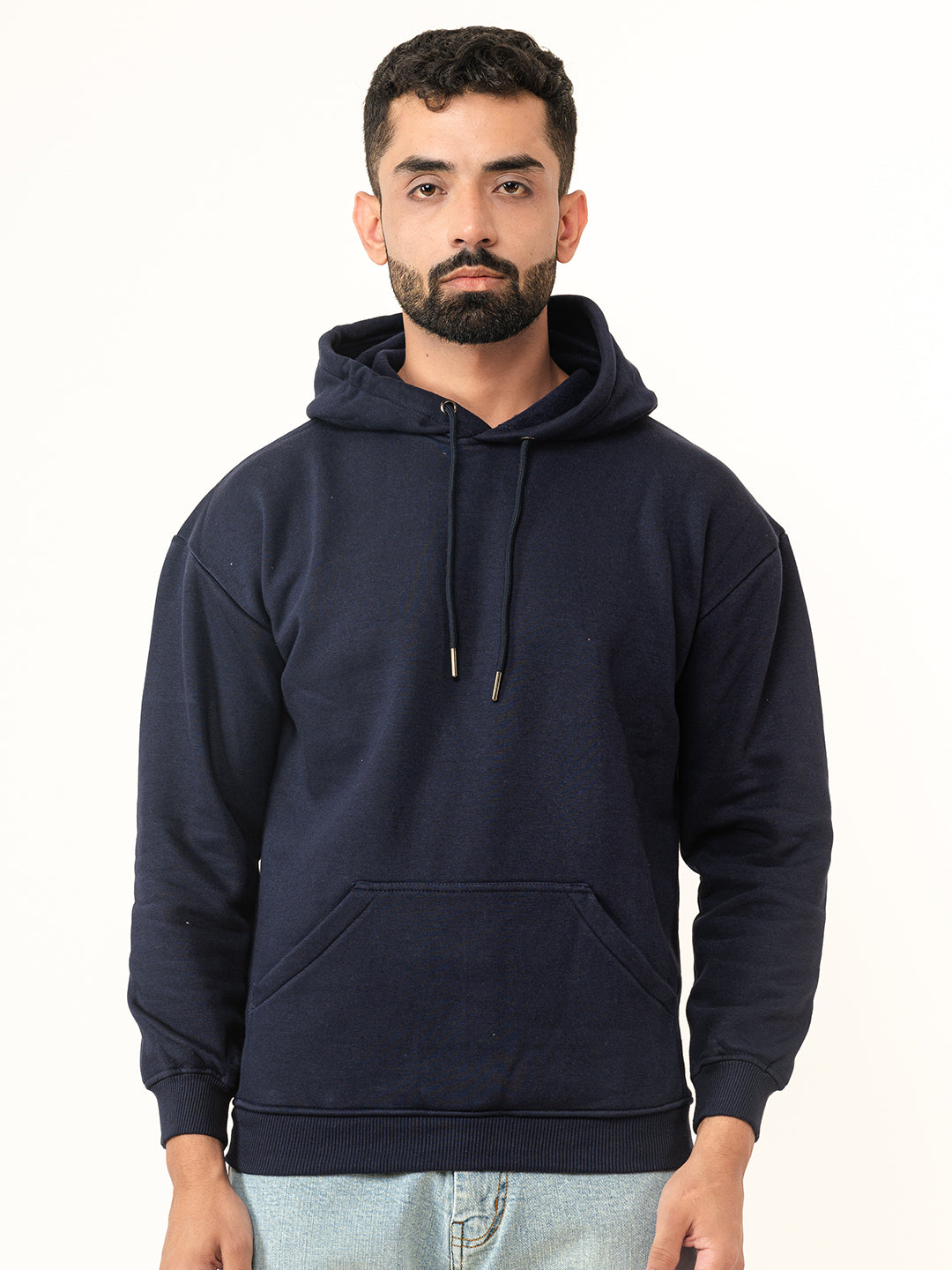 Solid Navy Blue Hoodie