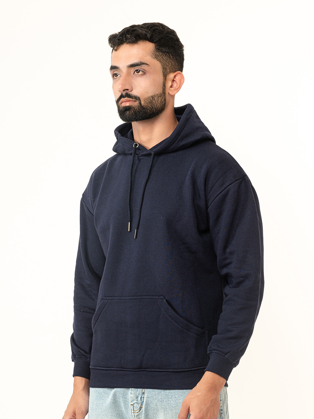 Solid Navy Blue Hoodie