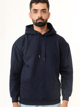 Solid Navy Blue Hoodie