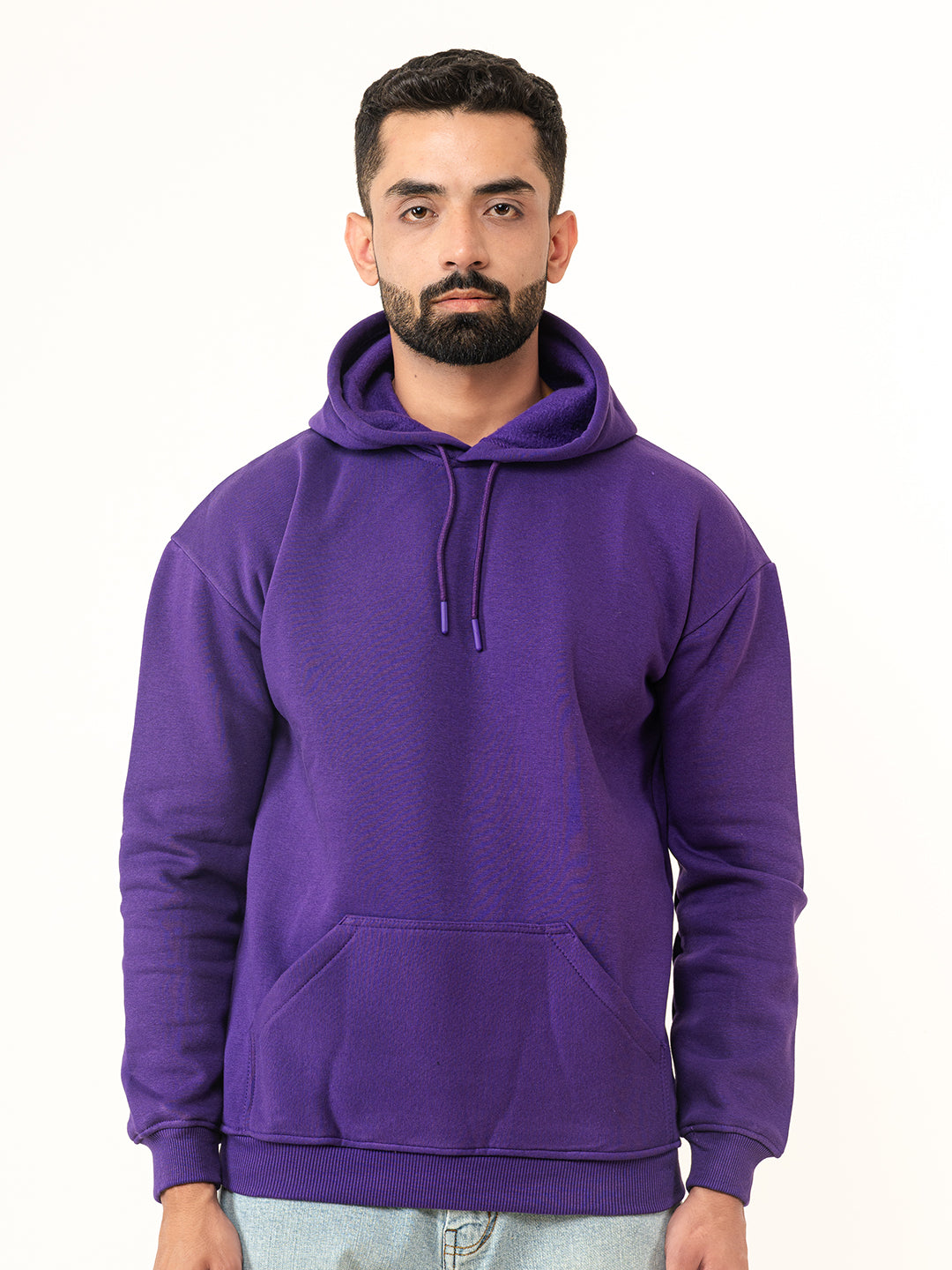 Solid Dark Purple Hoodie