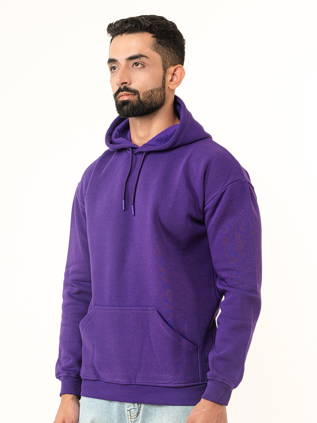 Solid Dark Purple Hoodie