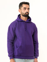 Solid Dark Purple Hoodie