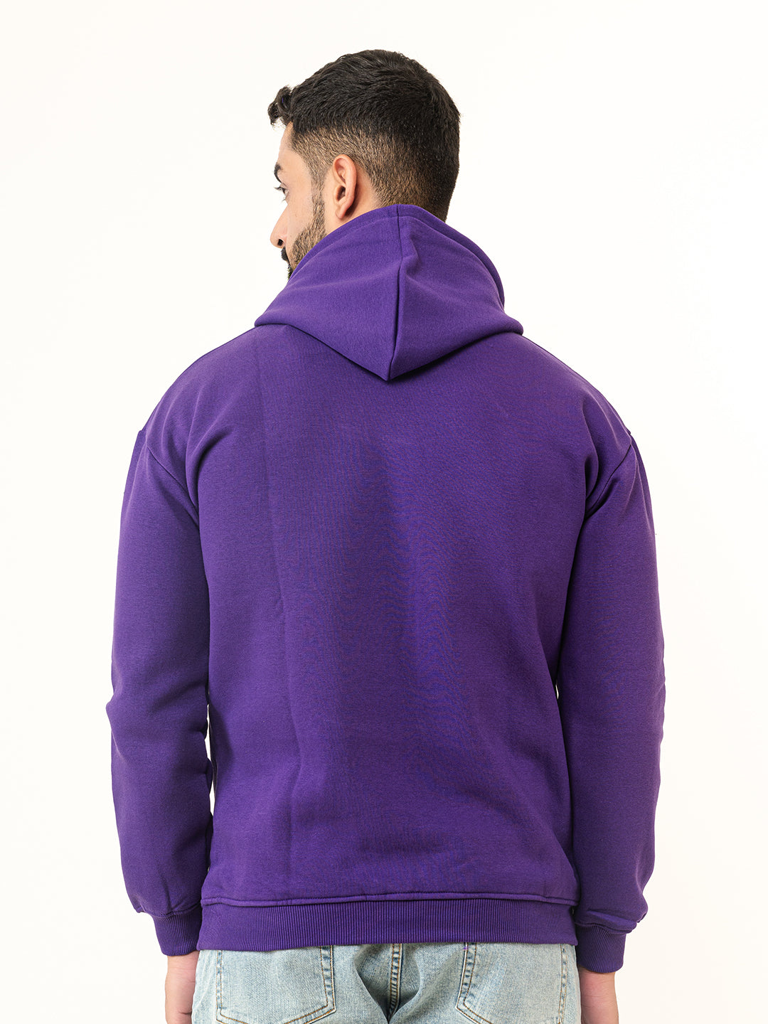 Solid Dark Purple Hoodie