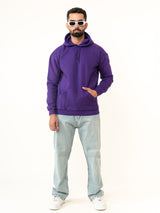 Solid Dark Purple Hoodie