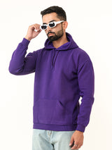 Solid Dark Purple Hoodie