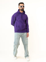 Solid Dark Purple Hoodie