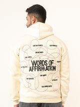 Off White Words Of Affirmation Printed Hoodie