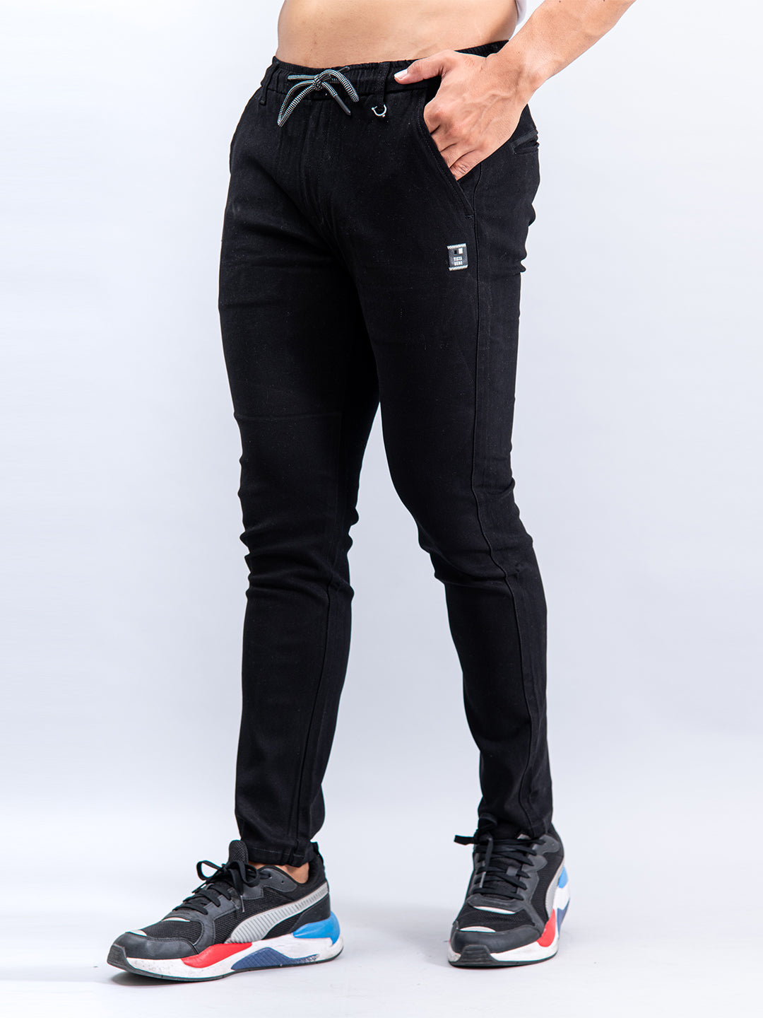 black joggers for men