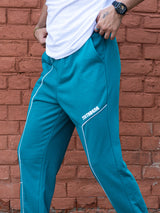 Teal Blue Cotton Joggers