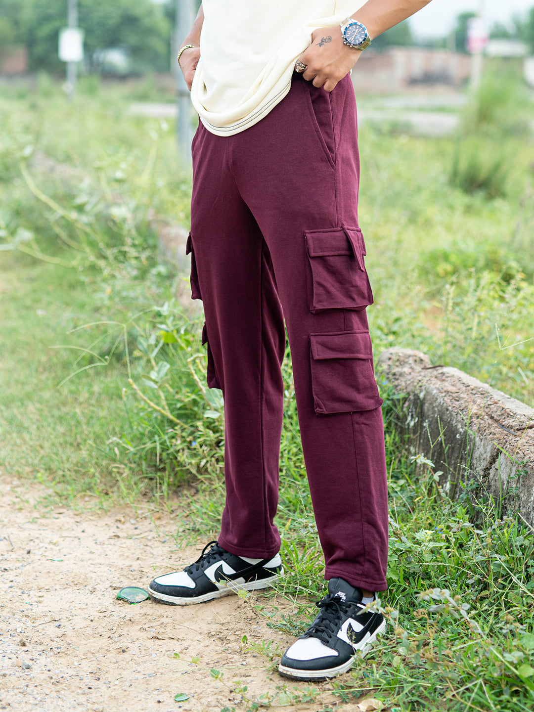 cotton track pants