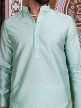 Brook Green Floral Jacquard Men's Kurta