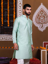 Brook Green Floral Jacquard Men's Kurta