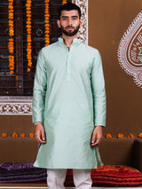 Brook Green Floral Jacquard Men's Kurta