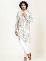 Multicolor Rayon Digital Embrodidery Kurta