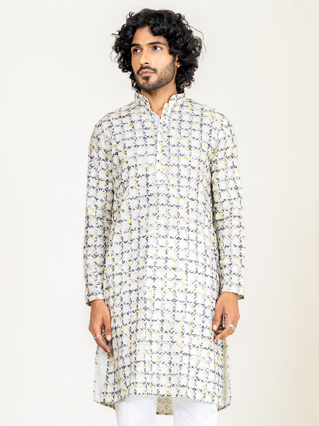 Multicolor Rayon Digital Embrodidery Kurta