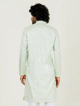 Mint Green Heavy Embroidered Kurta For Men