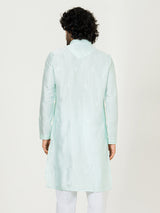 Sky Blue Heavy Embroidered Kurta For Men