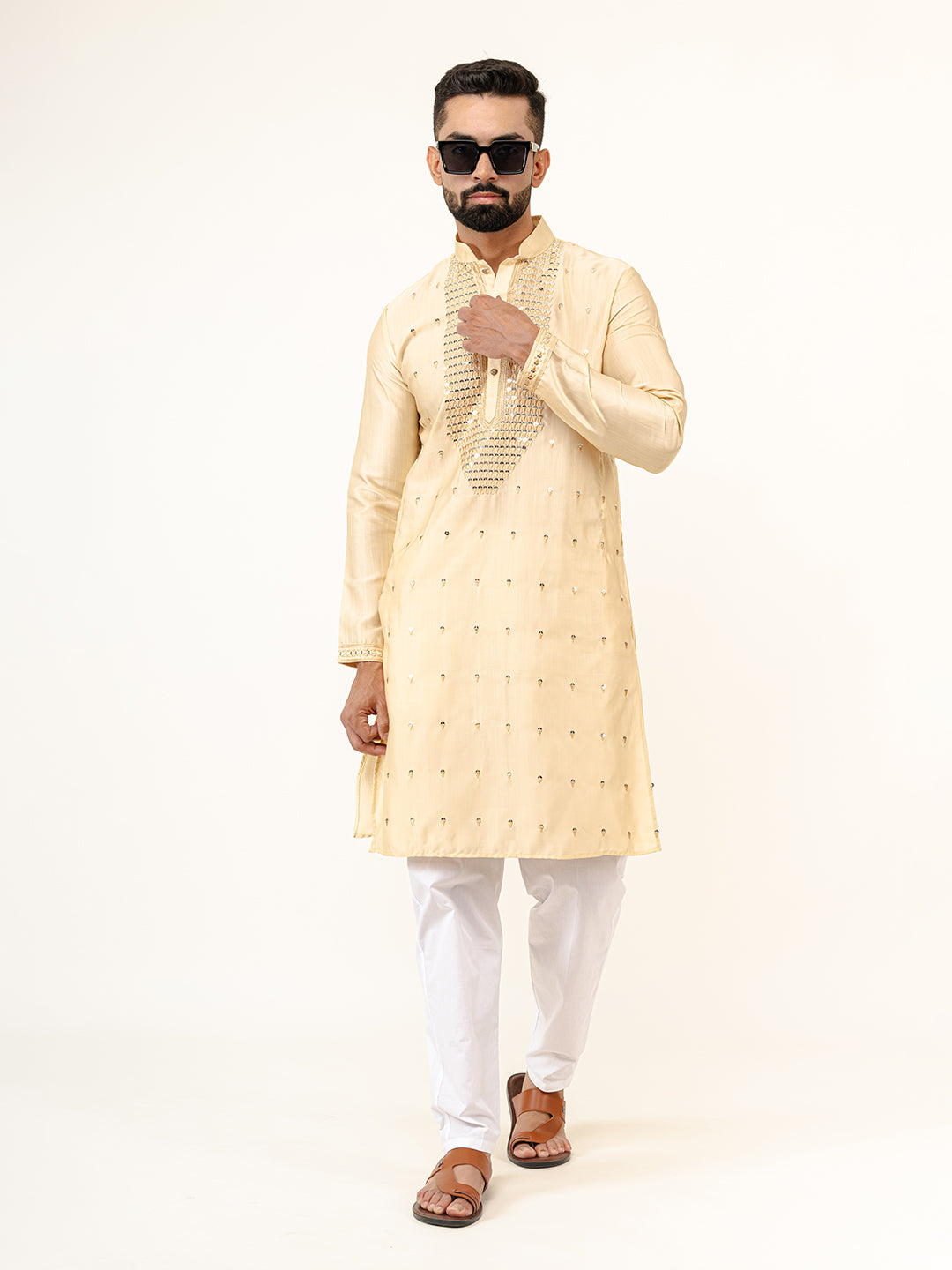 Beige Kurta