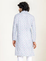 Multi Color Embroidered Kurta for Men