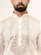 embroidered kurta for men