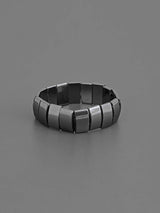 Classic Hematite Black Metallic Streachable Men's Bracelet