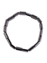 Classic Hematite Black Metallic Streachable Men's Bracelet