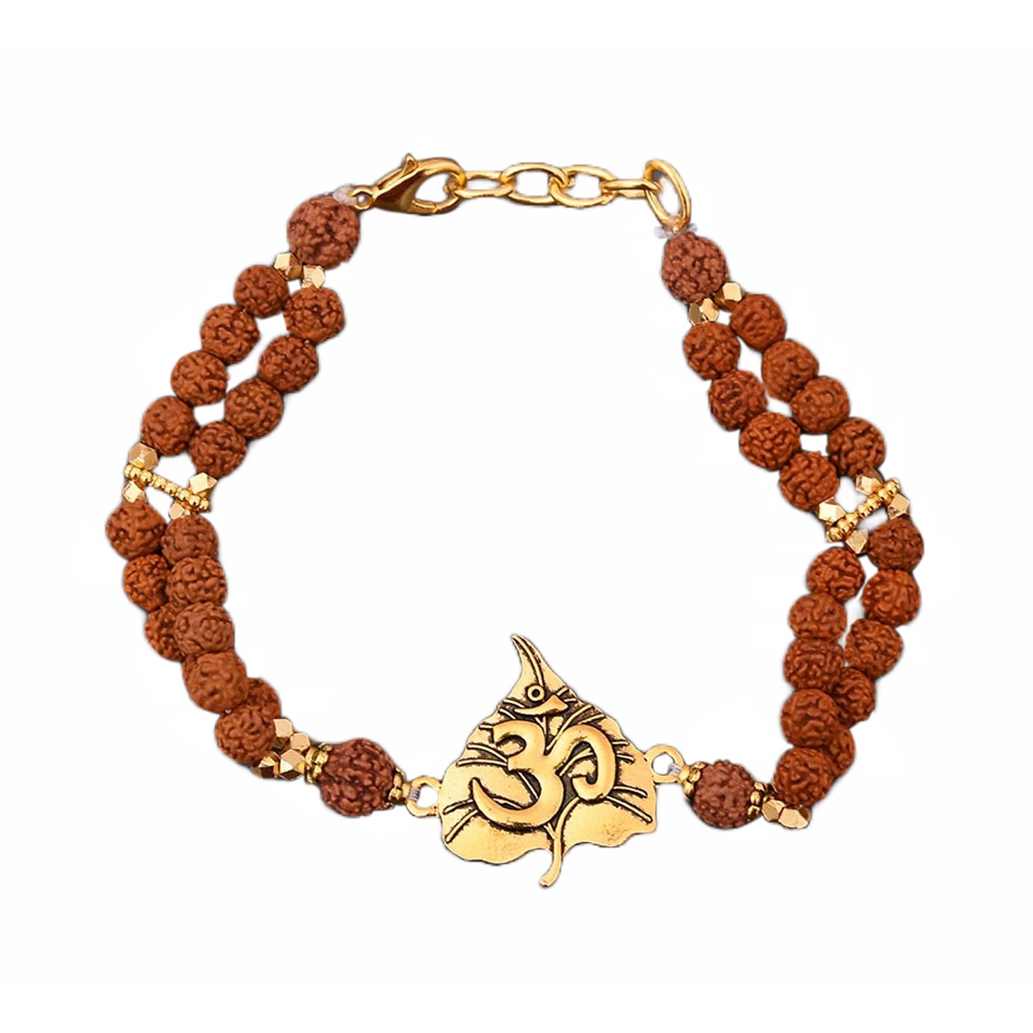 OM Ethnic Rudraksha Mens Bracelet