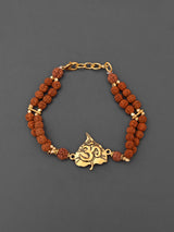 OM Ethnic Rudraksha Mens Bracelet