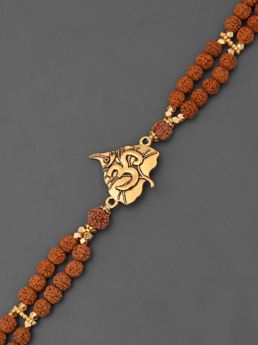 OM Ethnic Rudraksha Mens Bracelet