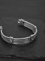 Classic Old Silver Plated Mens Bracelet