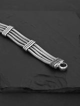 Classic Old Silver Plated Mens Bracelet