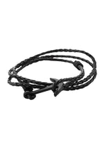 Navy Style Black anchor Icon Bands Mens Bracelet