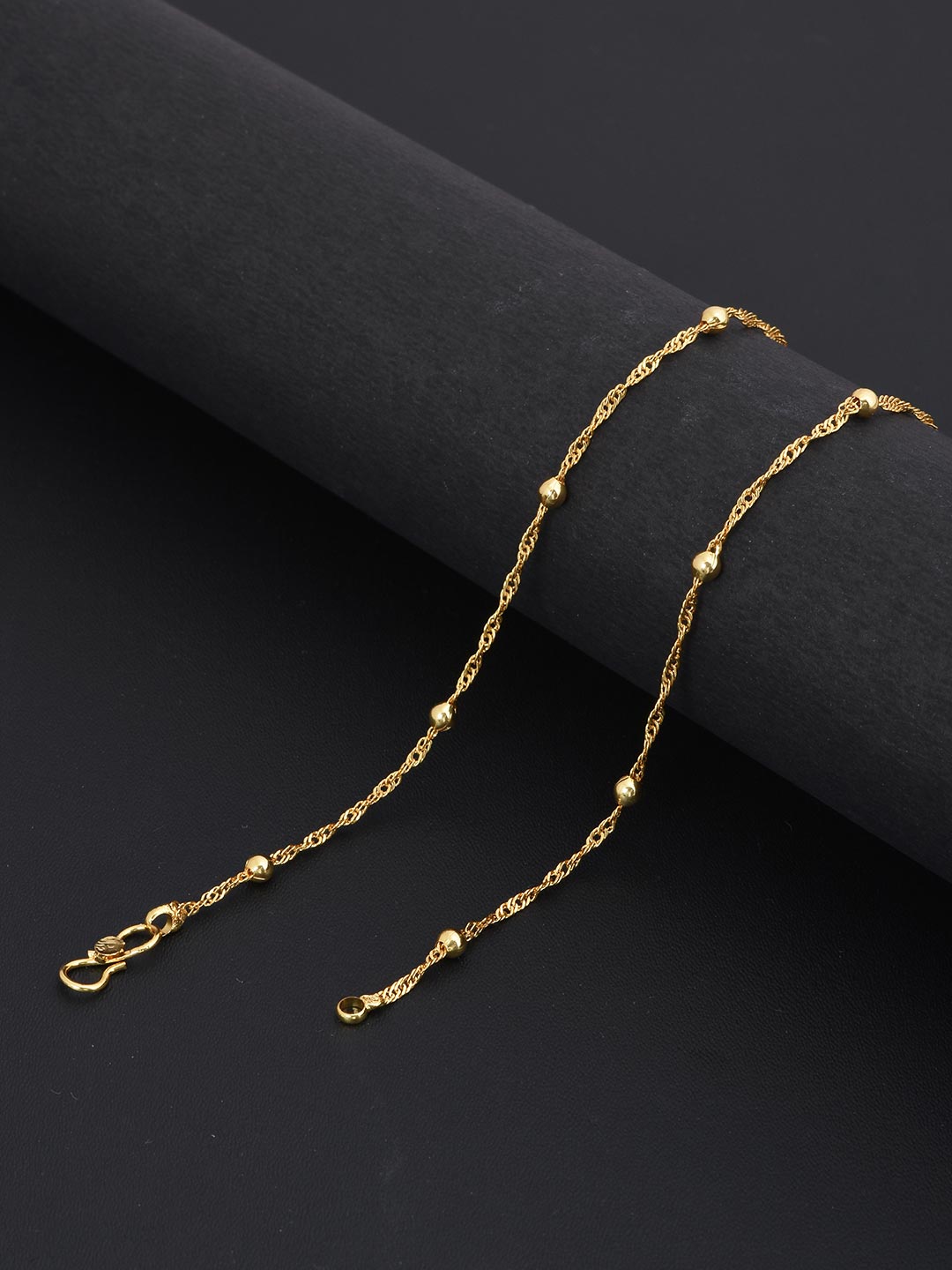 Ball and Link Gold Plated Mens Chain