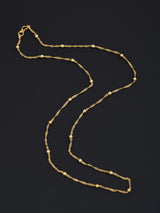 Ball and Link Gold Plated Mens Chain