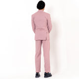 Salmon Pink Loose Fit Suit Men's Suit