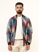 Multi Shoegaze Printed Velvet Jacket (Unisex)