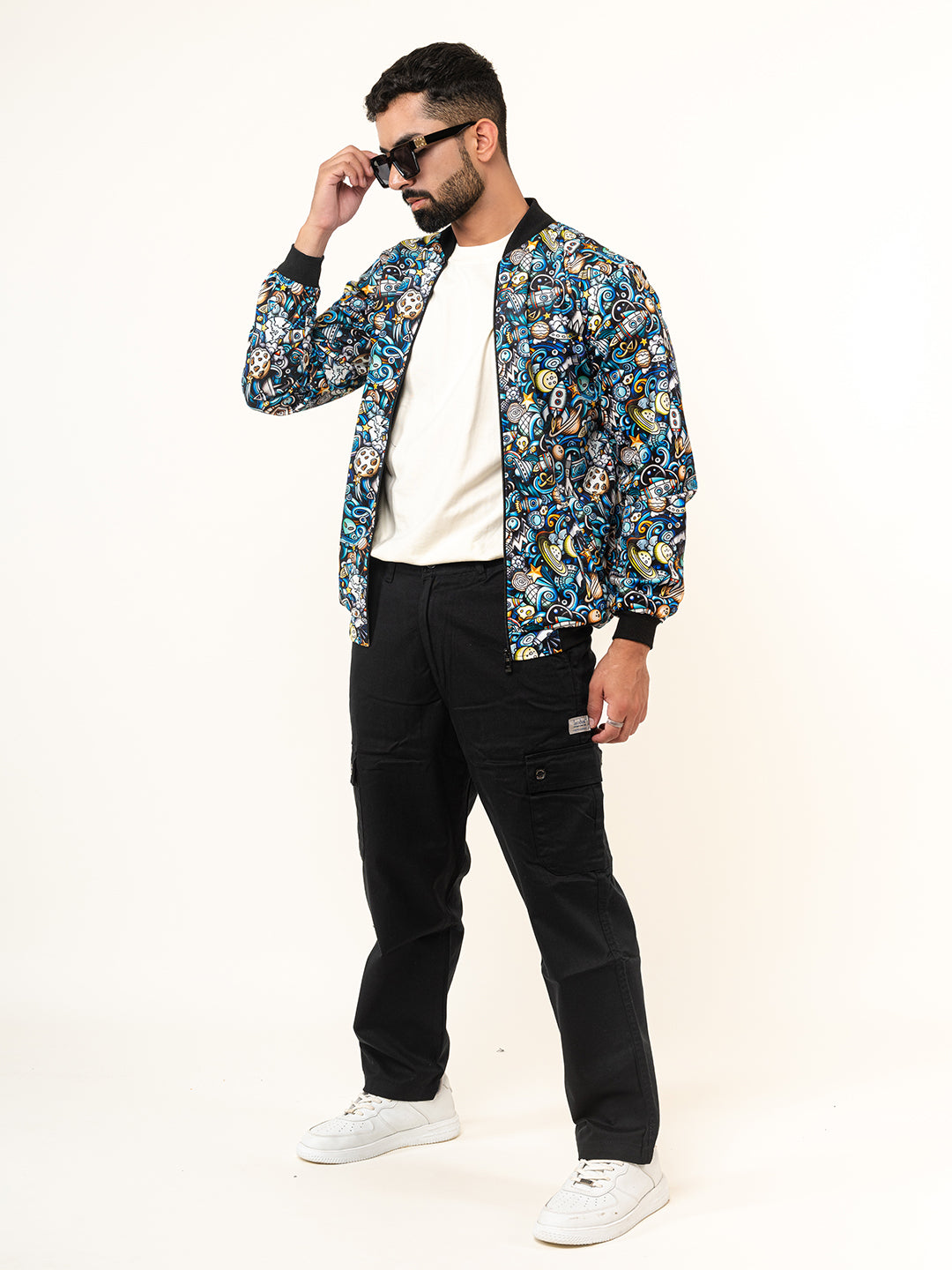 Multicolor Moonshine Printed Velvet Jacket (Unisex)