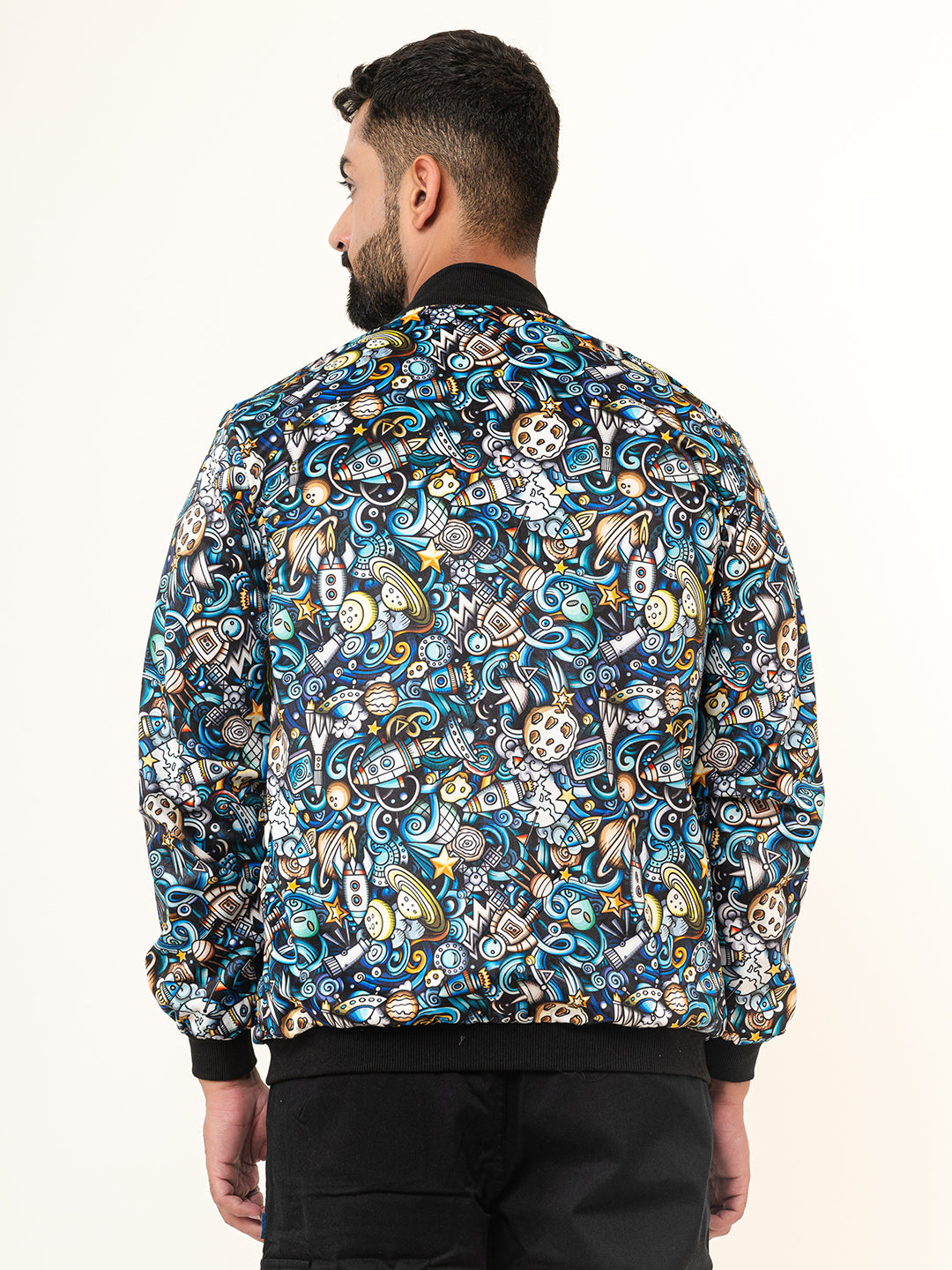 Multicolor Moonshine Printed Velvet Jacket (Unisex)