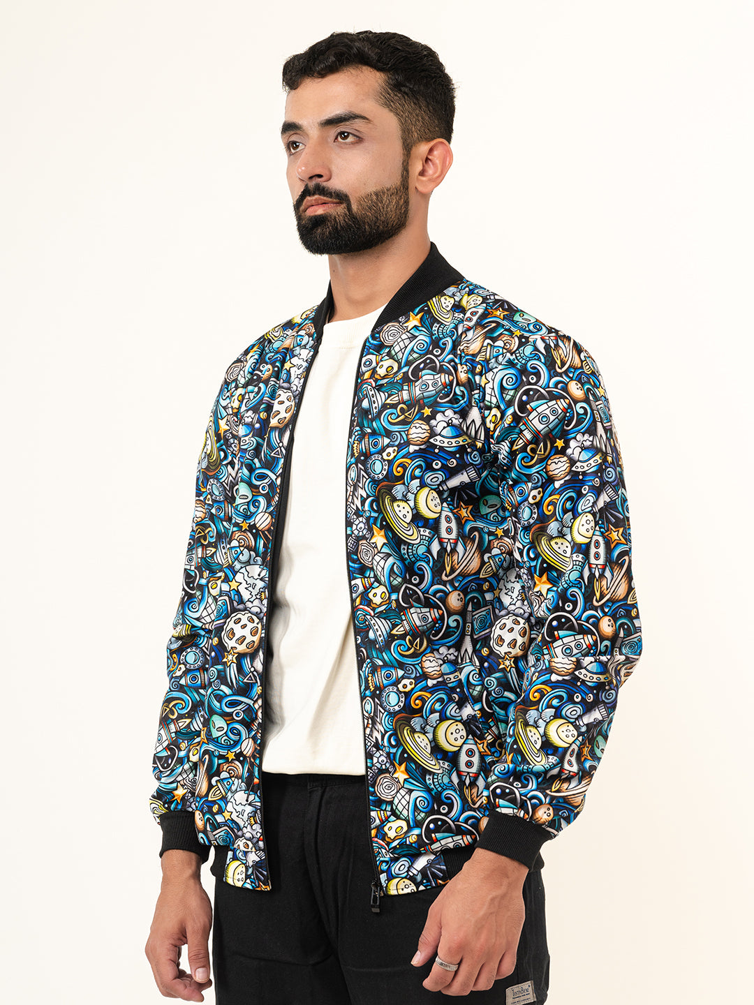 Multicolor Moonshine Printed Velvet Jacket (Unisex)