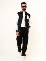 Black R Varsity Jacket (Unisex)