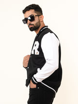 Black R Varsity Jacket (Unisex)