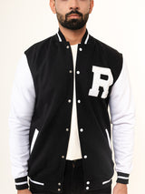 Black R Varsity Jacket (Unisex)