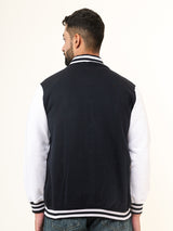 Navy Blue S Varsity Jacket (Unisex)