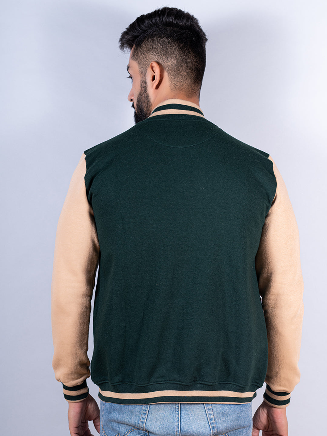 Sleeveless best sale varsity jacket