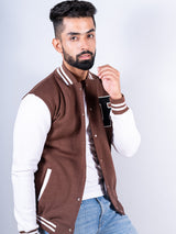 Brown R Tequila Varsity Jacket