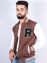 Brown R Tequila Varsity Jacket