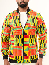 Multicolor African Wax Printed Velvet Jacket (Unisex)