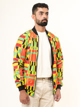 Multicolor African Wax Printed Velvet Jacket (Unisex)