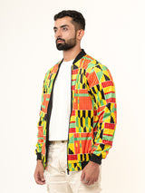 Multicolor African Wax Printed Velvet Jacket (Unisex)